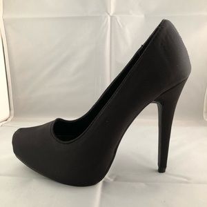 Express Sexy Satin High Heels, Size 6